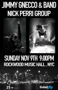Jimmy Gnecco & Band w/Nick Perri Group, NYC 11.09.14